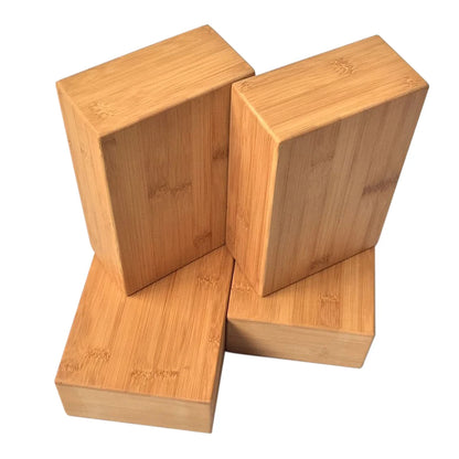 Bamboo Yoga Blocks Bricks Solid Wood